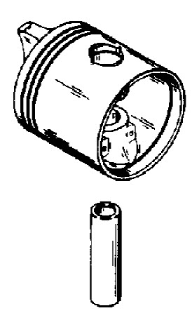 - 90 Mercury 90 HP Long Std. Piston//Piston Pin Assembly 8899A 3