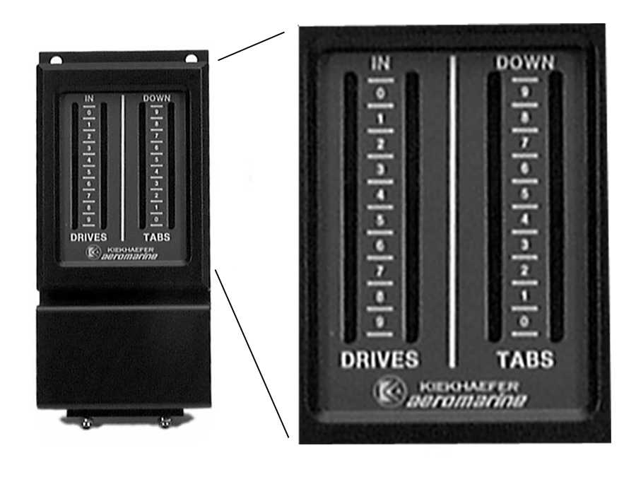Mercury Marine Instruments Gauges & Components Trim Position Indicator (4 Cable) Trim Position