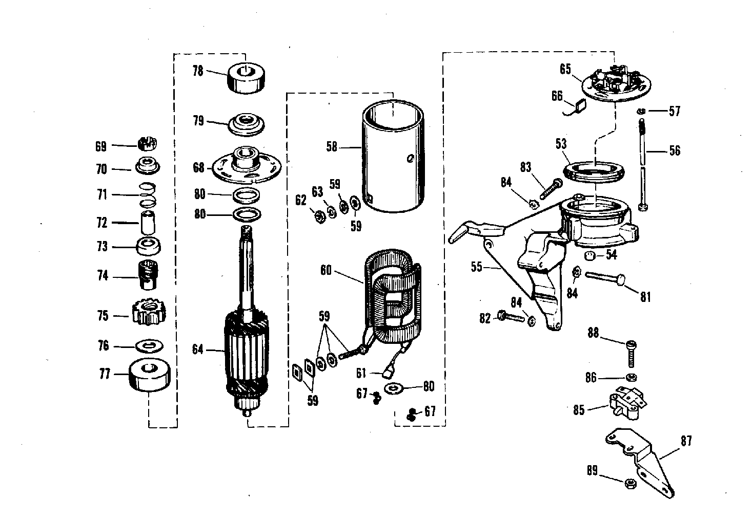 Diagrama Evinrude Johnson 82 84 V4 Notnt