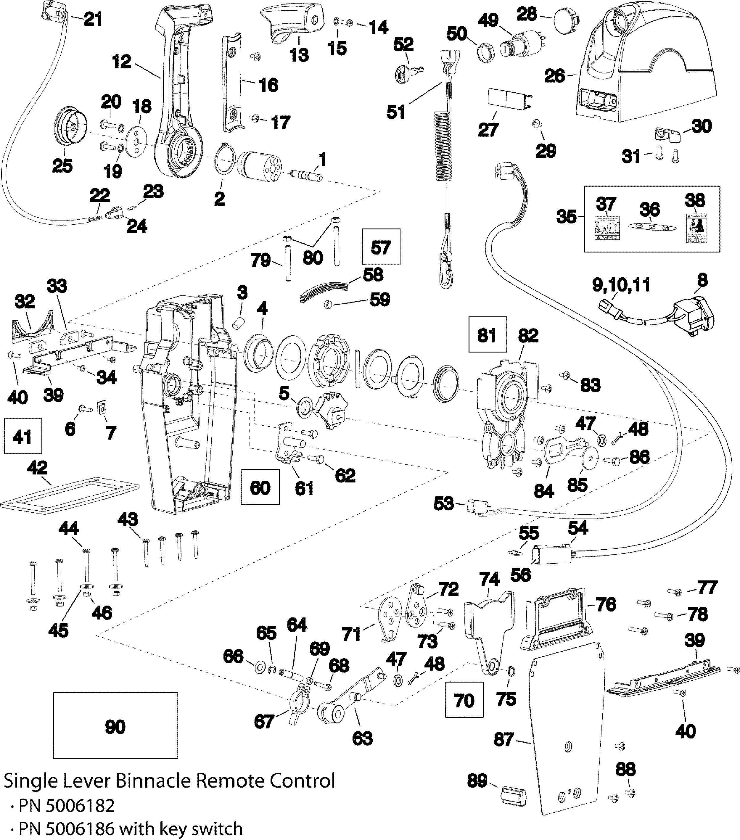 Remote Control Single Lever Binnacle Remote Controls Accessories For 2007 Johnson Evinrude Outboards Remote Control Single Lever Binnacle Remote Controls Accessories For 2007 Johnson Evinrude Outboards