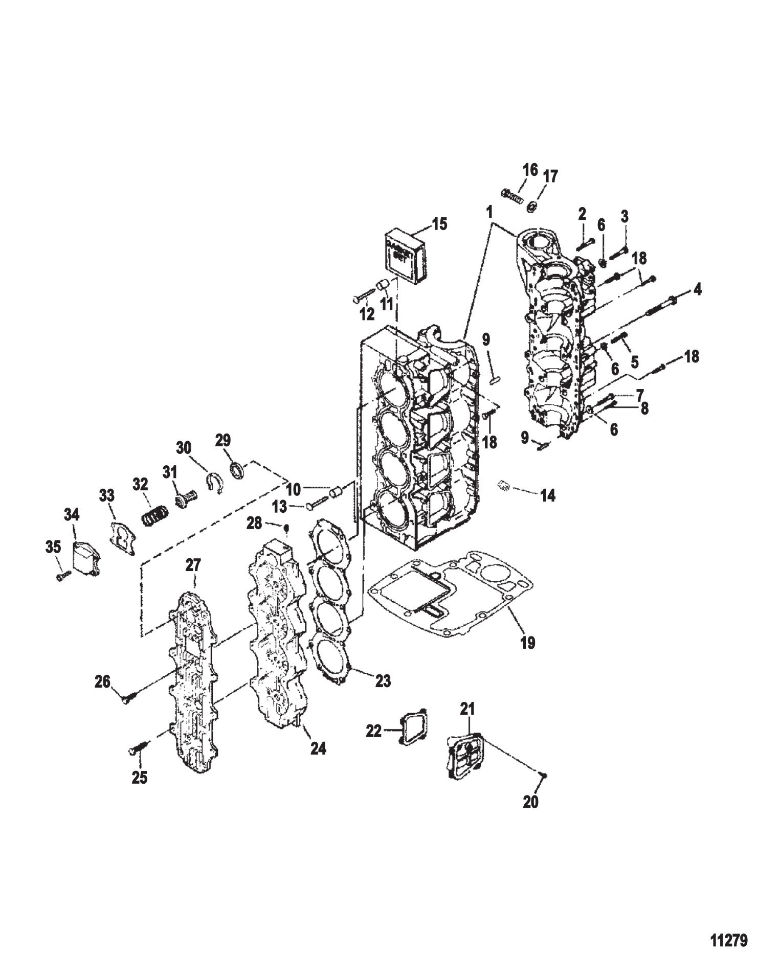 Cylinder Block Assembly (800-818154A35 / 800-818154A50)