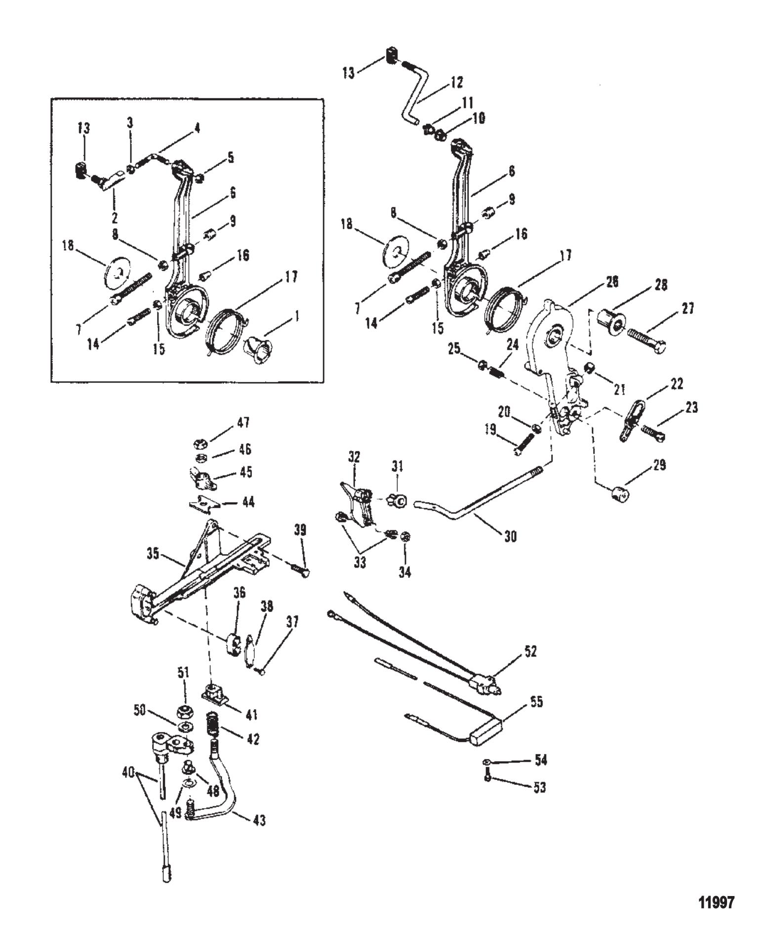 Throttle Lever & Shift Shaft