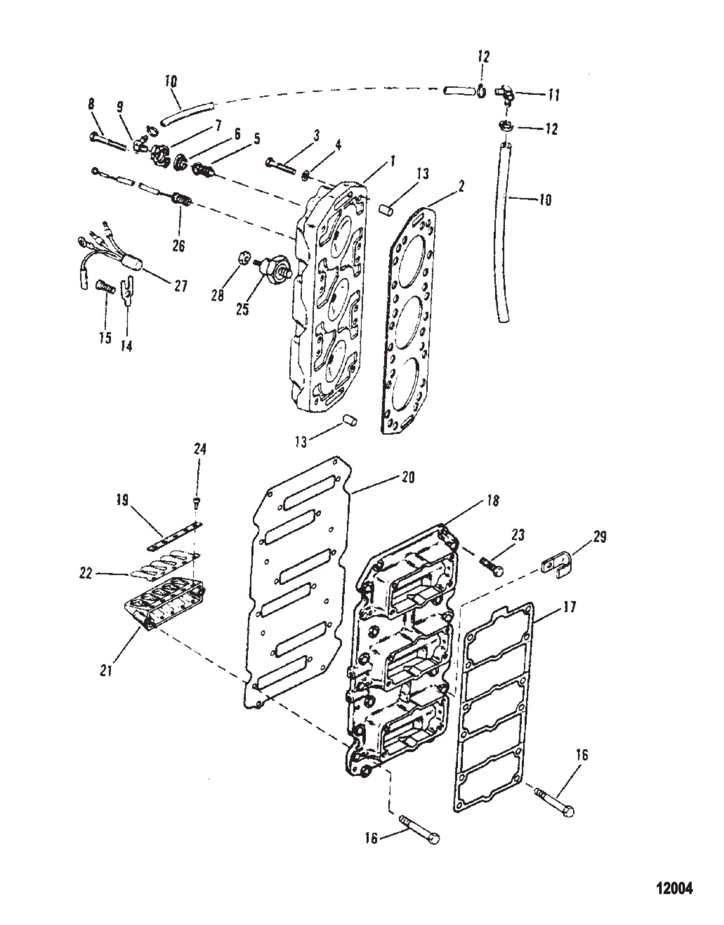 Reed Block & Cylinder Head