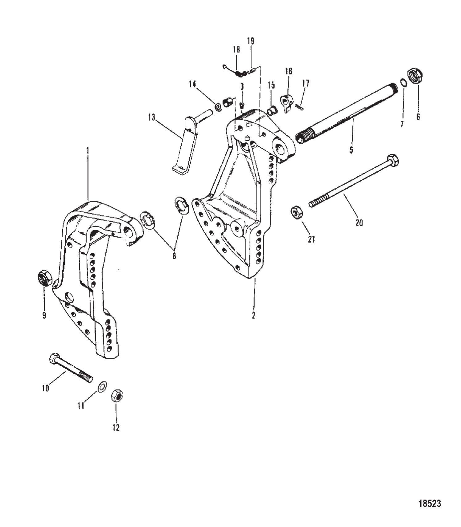 Transom Brackets (Merc-6073192 / Mariner-6055033 & Up)