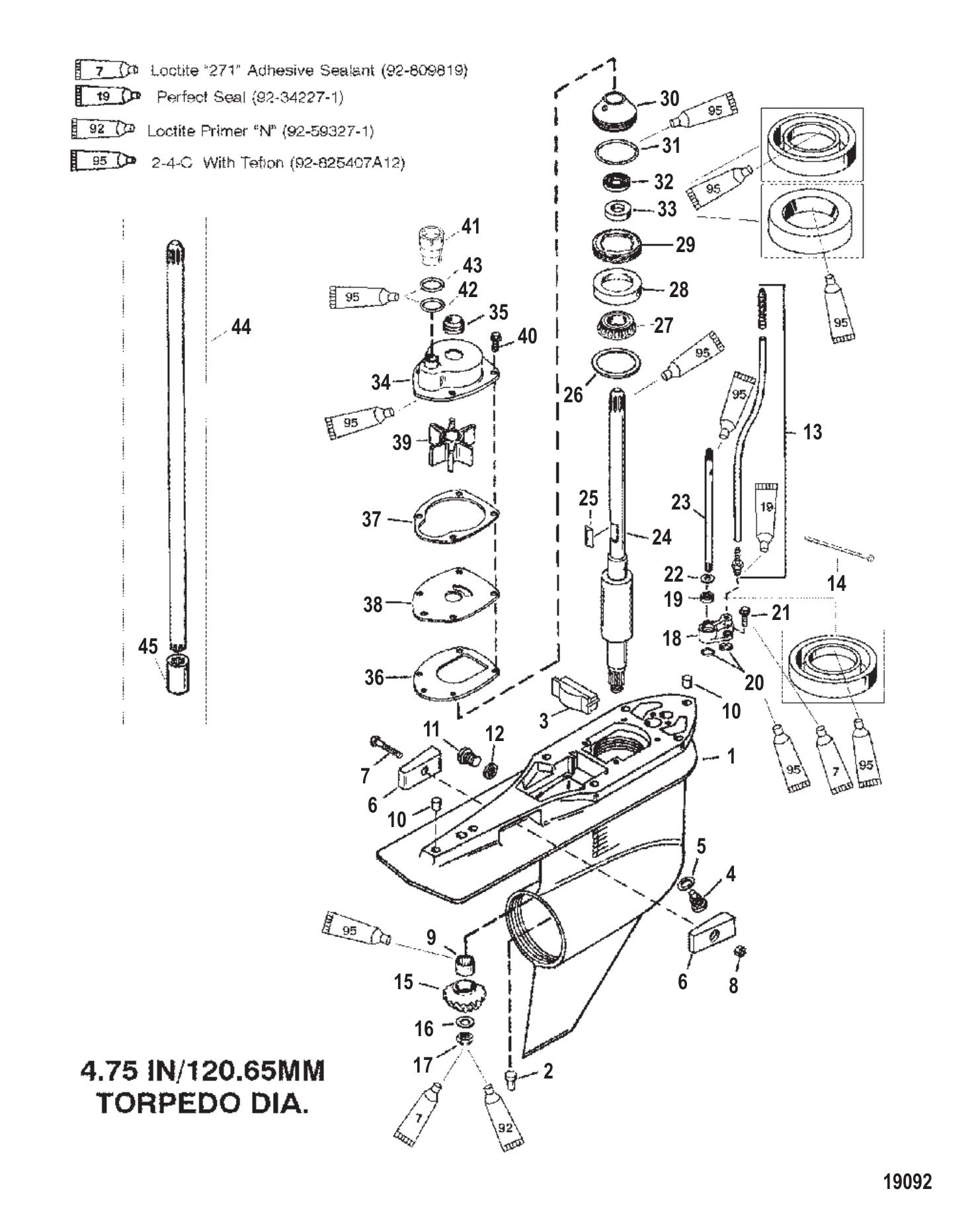 Gear Housing (Driveshaft) (Standard Rotation)