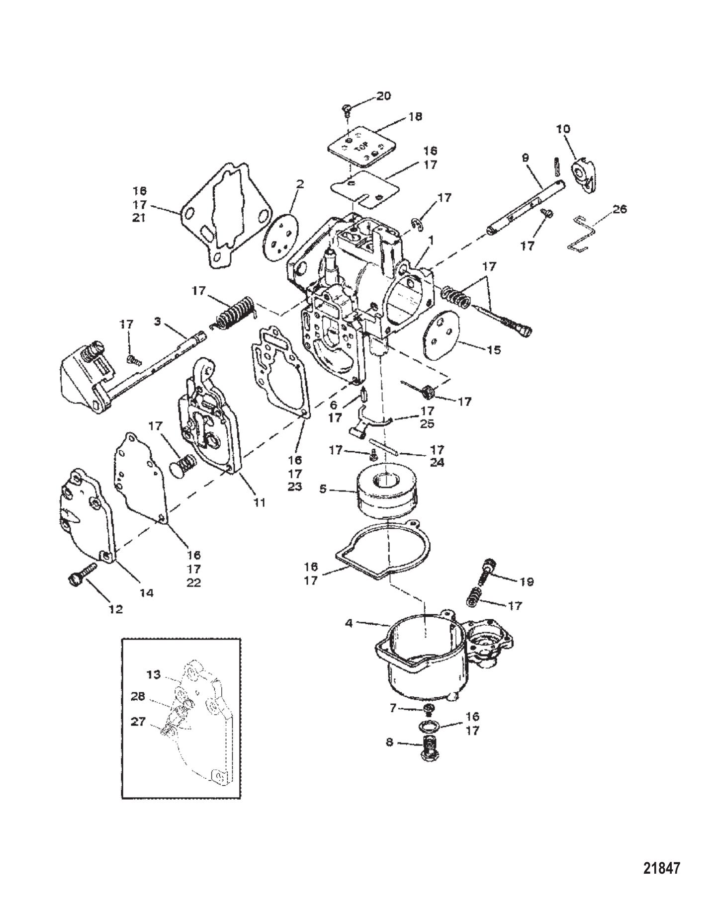 Carburetor (Seapro / Marathon 15 / 25 & Super 15)