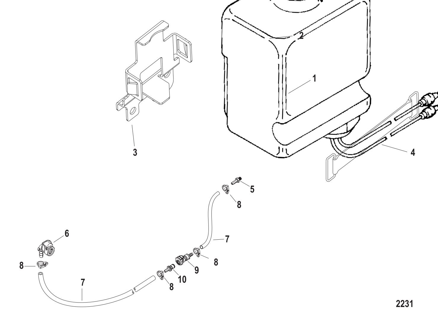 Drive Lube Reservoir Assembly