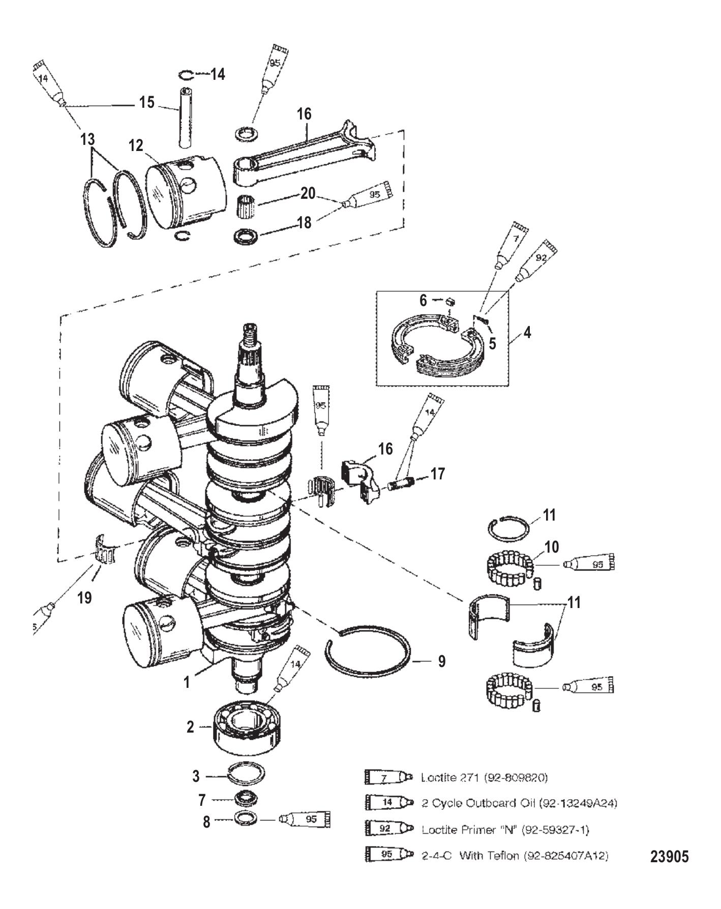 Crankshaft, Pistons & Connecting Rods