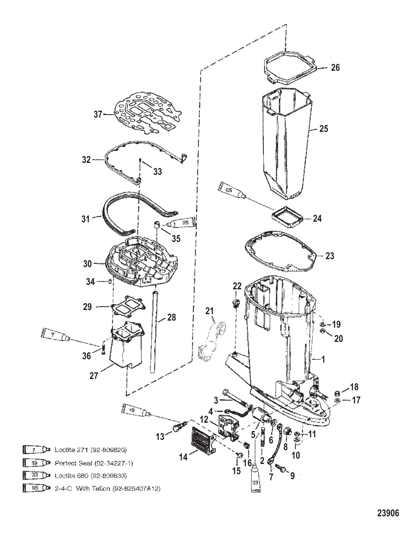 Driveshaft Housing & Exhaust Tube