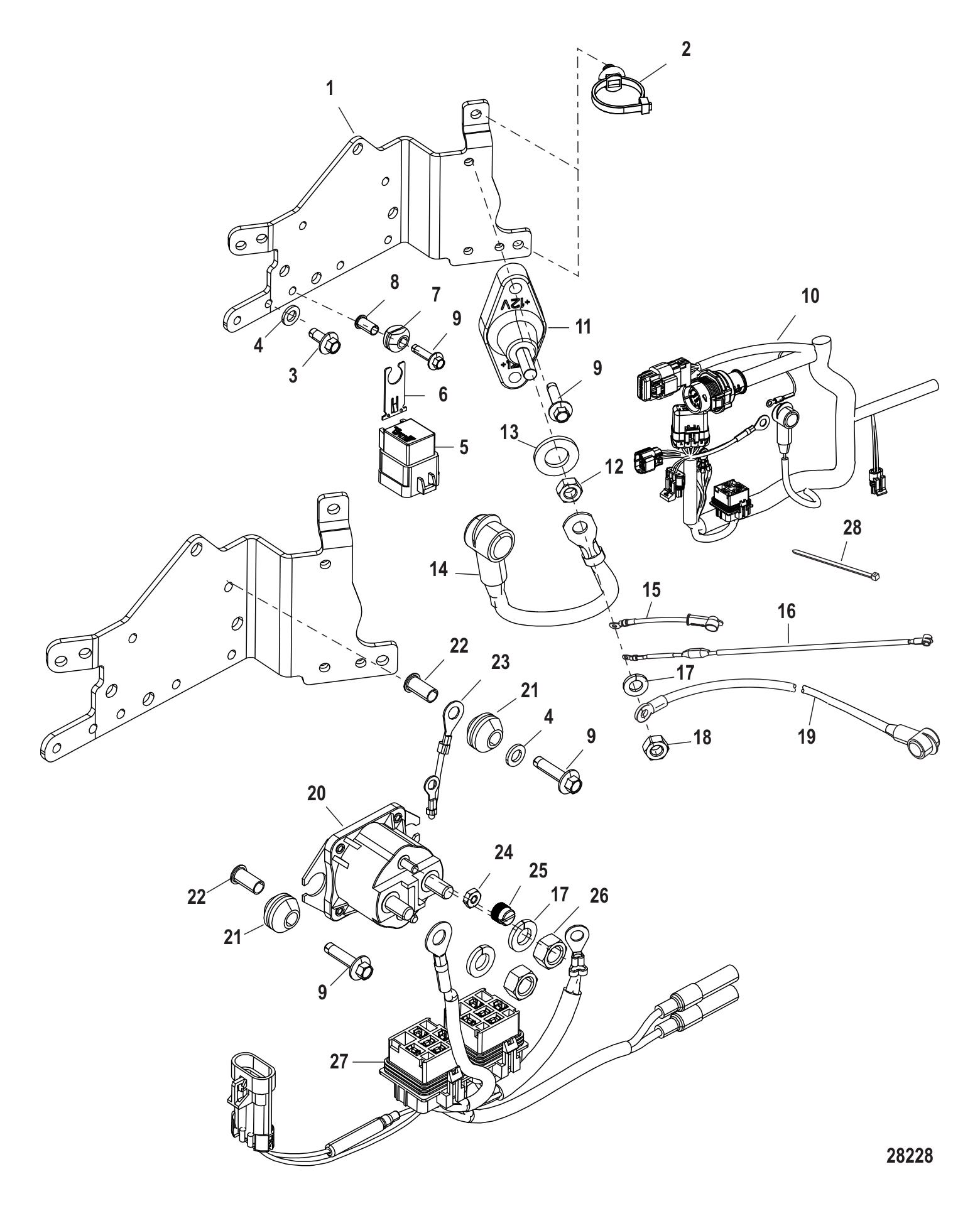 Electrical Plate Assembly Serial Number 1B490866 & Up