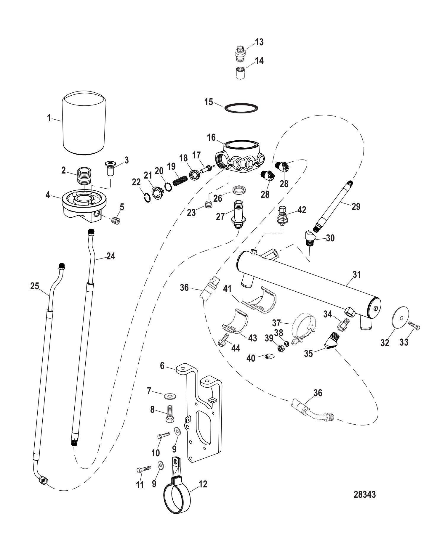 Oil Cooler & Oil Filter (Engine)