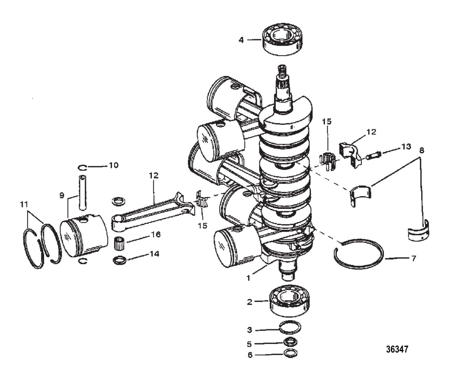 Crankshaft Pistons, & Connecting Rods