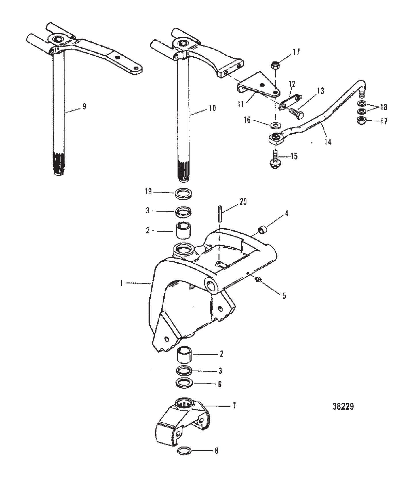 Swivel Bracket (S/N 0D181999 & Below)