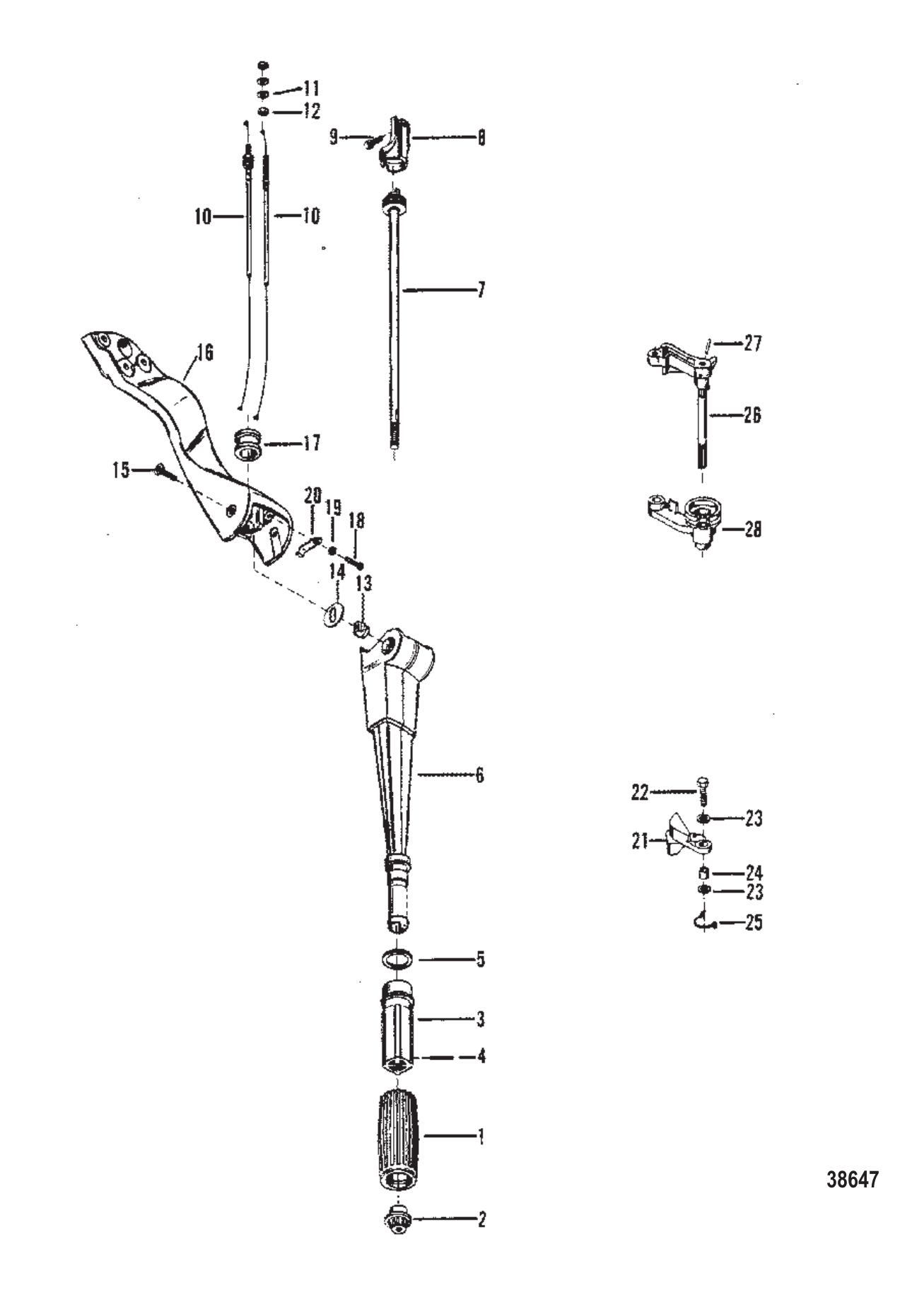 Steering Handle & Throttle Linkage
