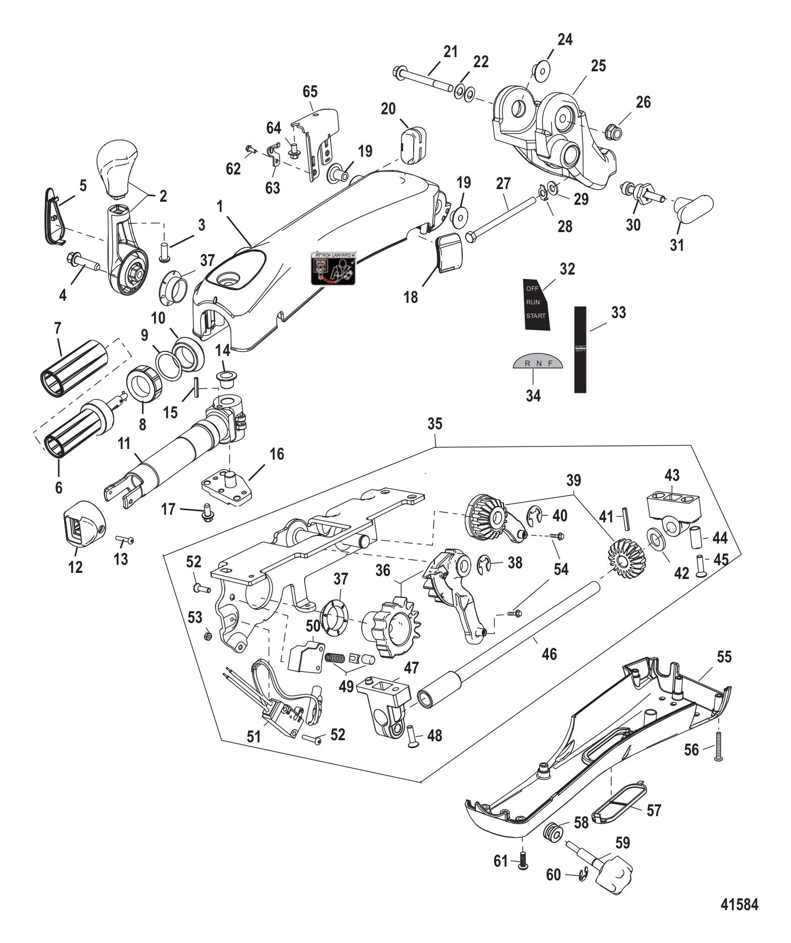 Tiller Handle Kit (Big Tiller-manual)