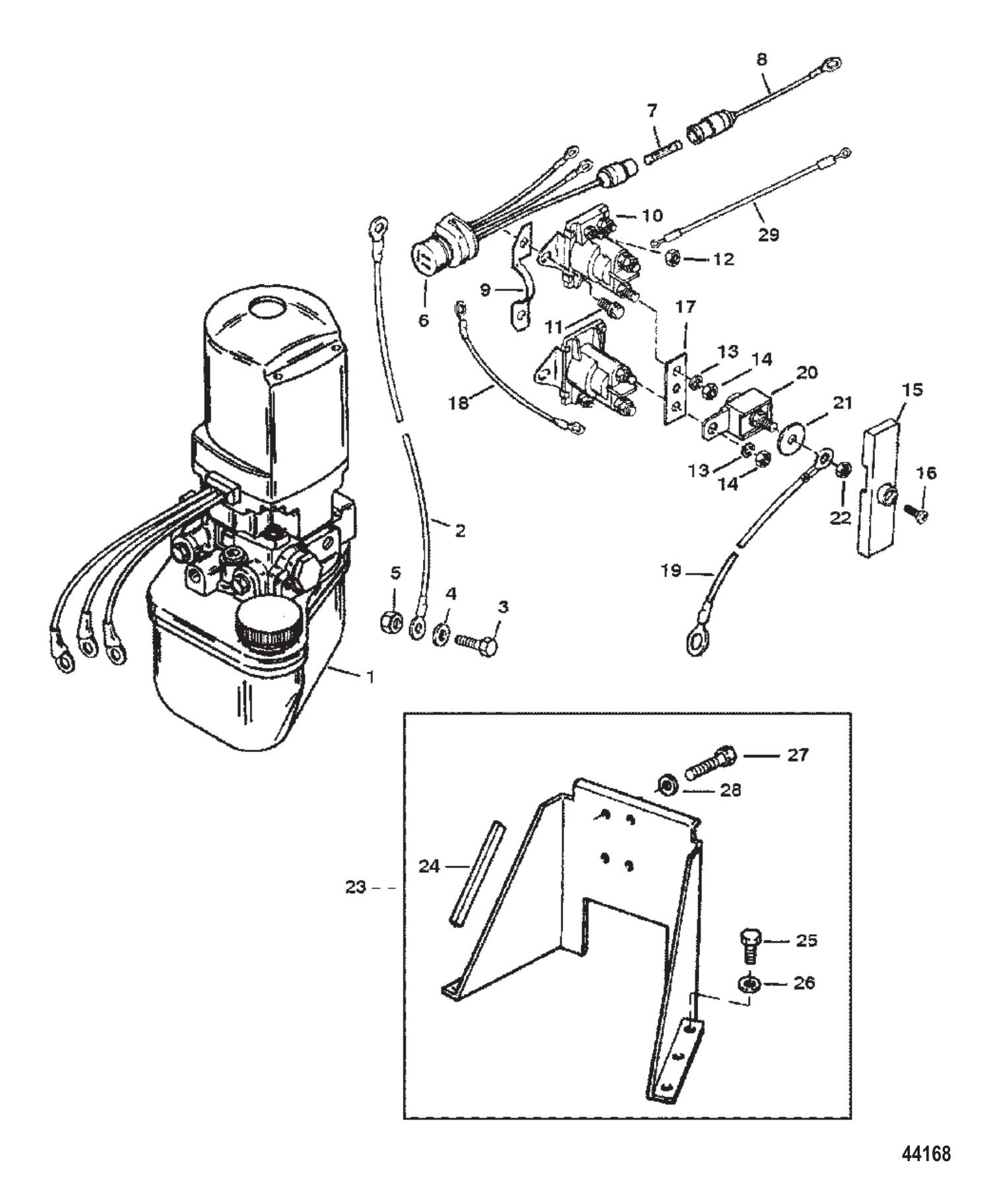 Hydraulic Pump & Bracket