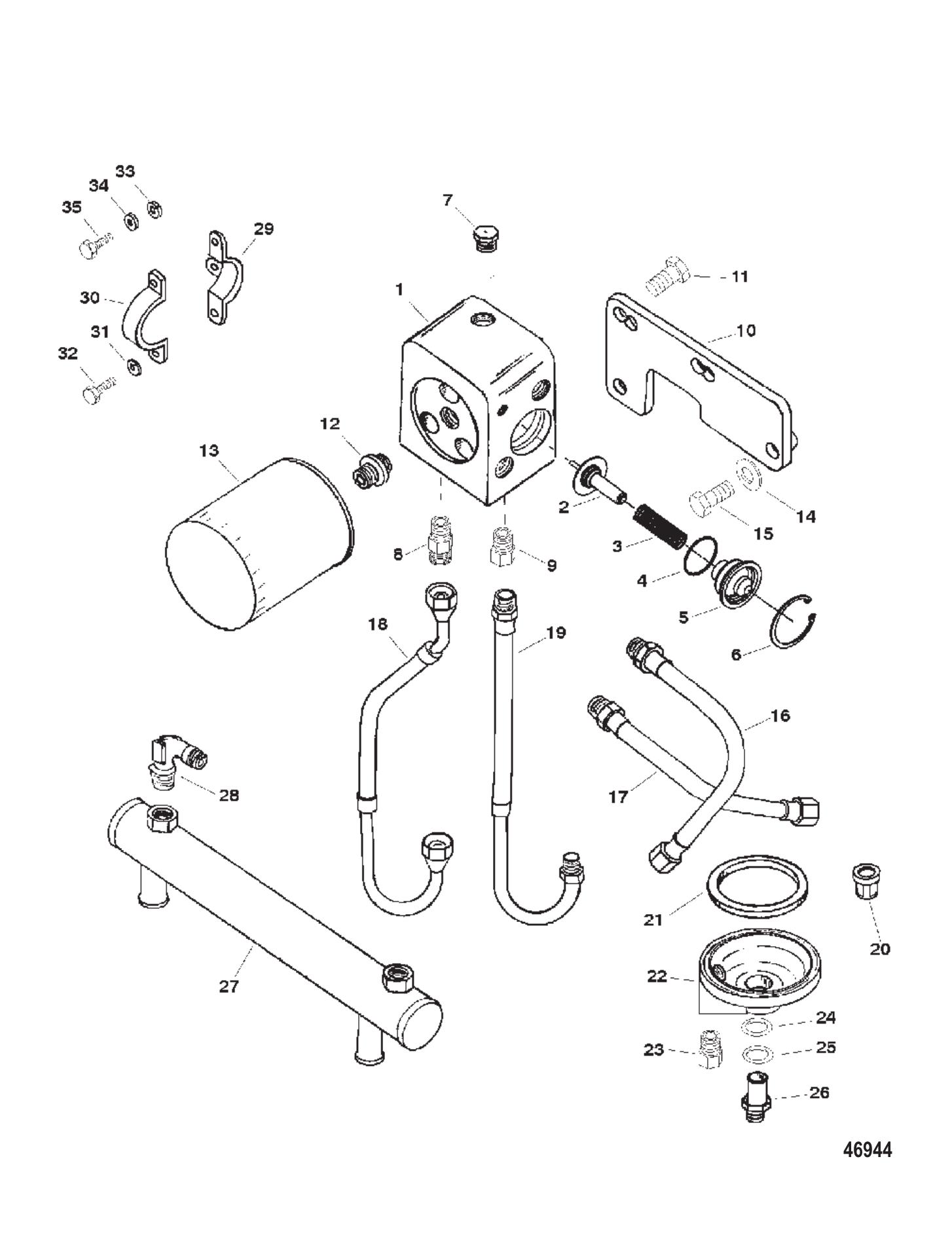 Oil Cooler, Oil Filter & Adaptor
