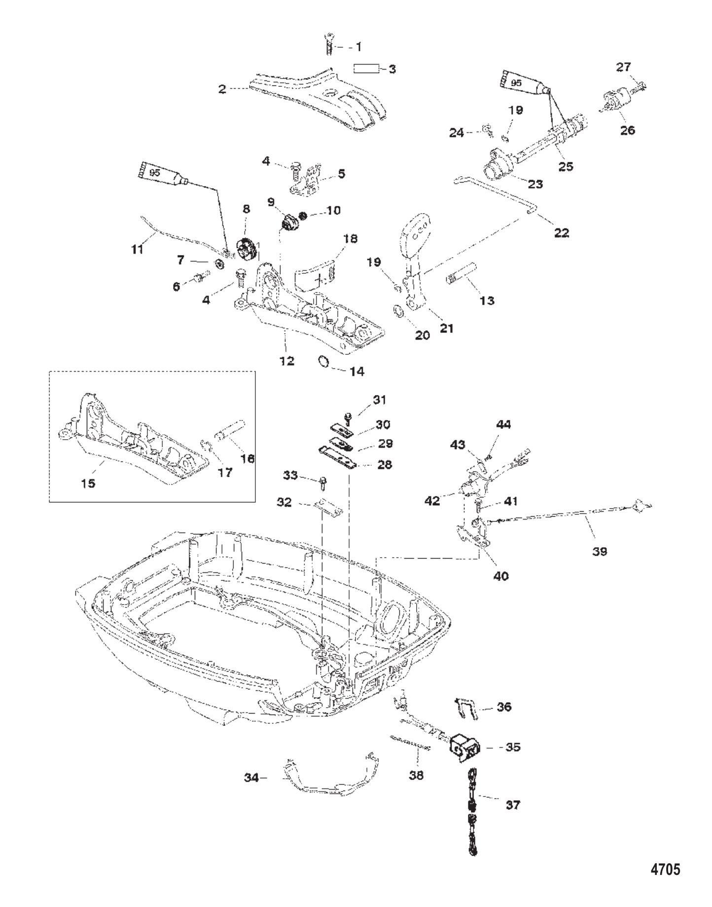 Throttle / Shift Linkage (Handle Models)