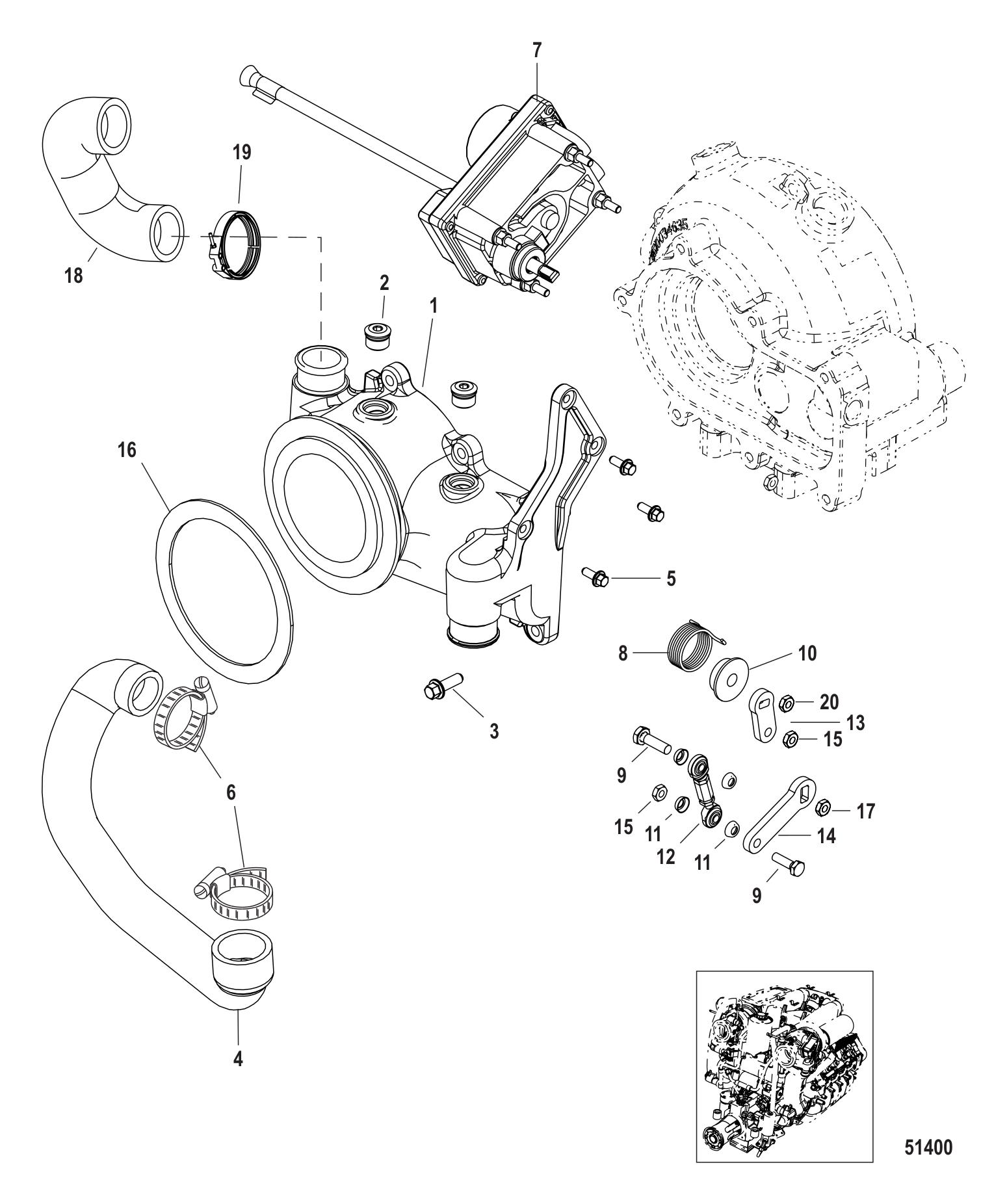 Turbocharger Wastegate Adapter