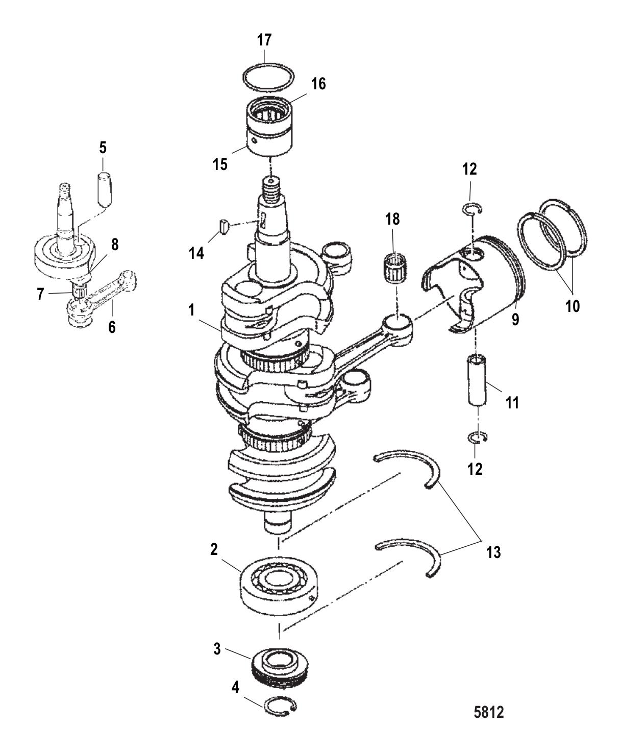 Crankshaft, Piston & Connecting Rods