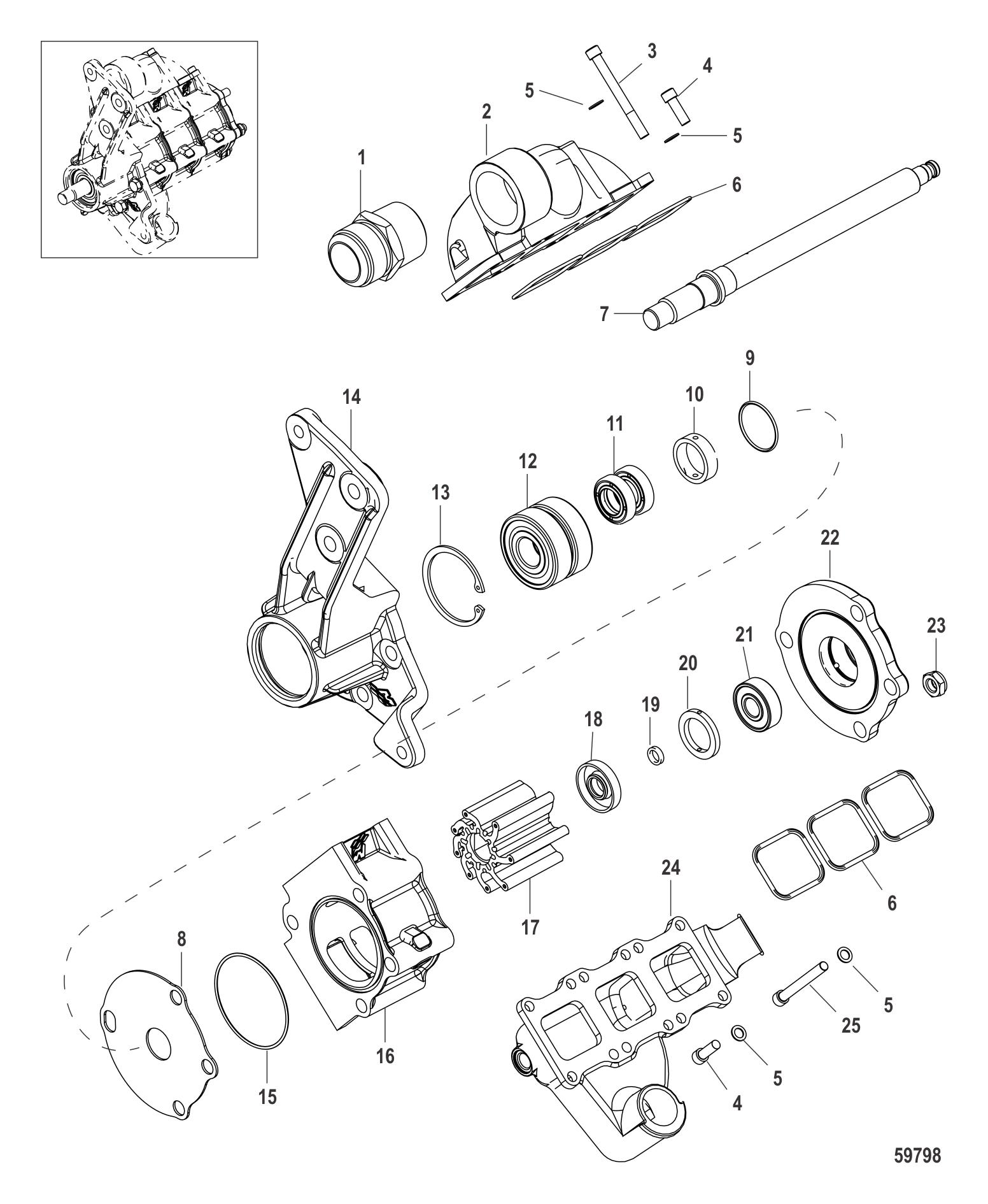 Sea Water Pump Components