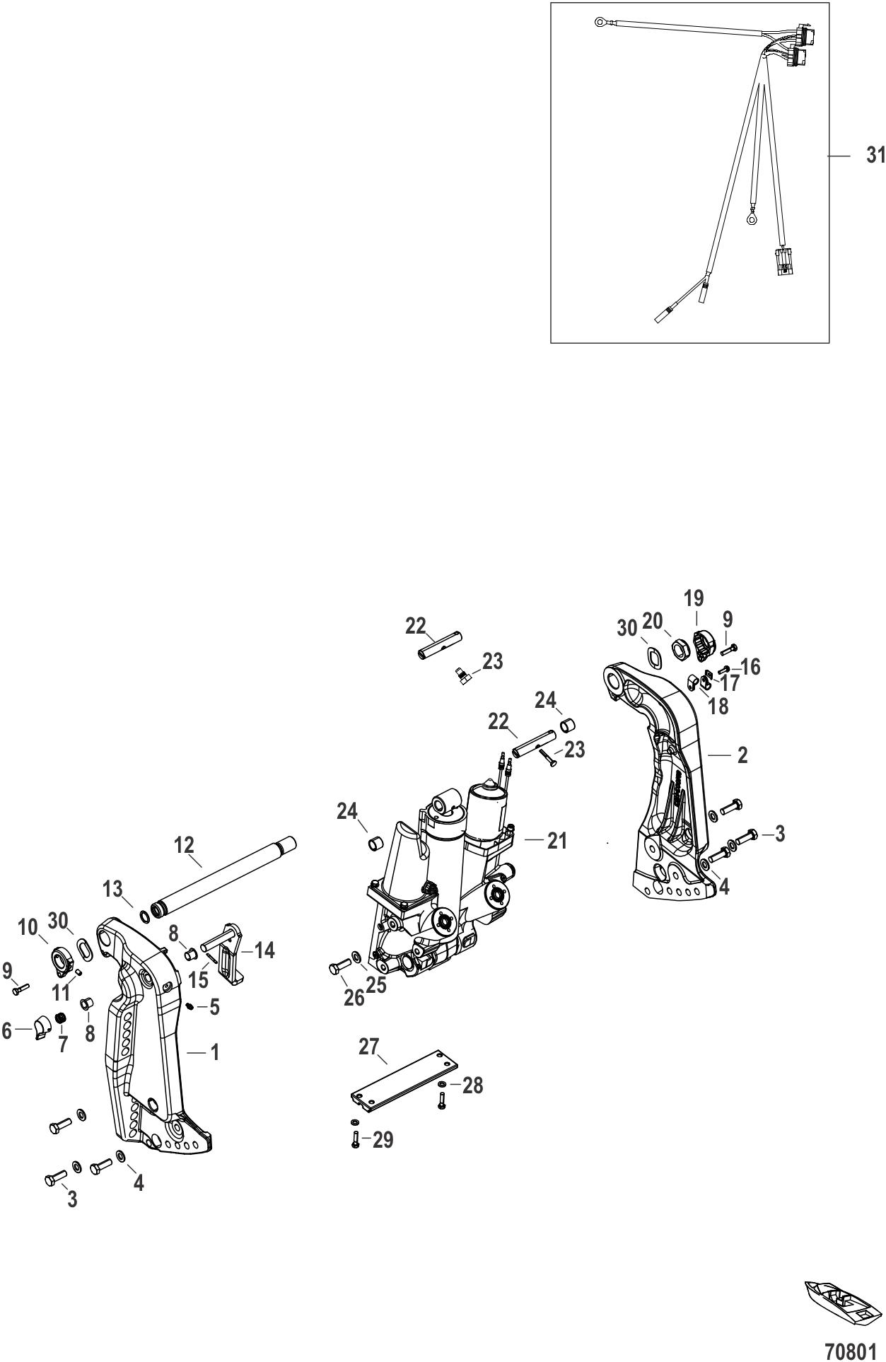 Power Trim / Transom Assembly