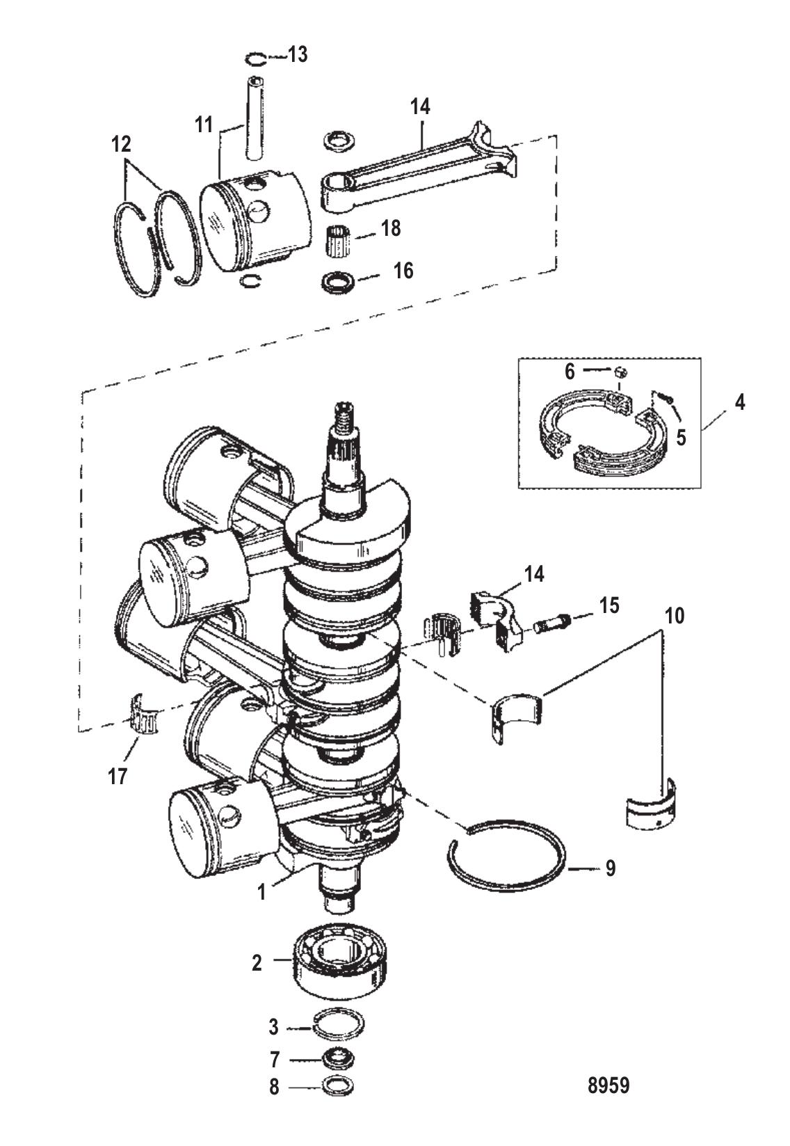 Crankshaft, Pistons & Connecting Rods