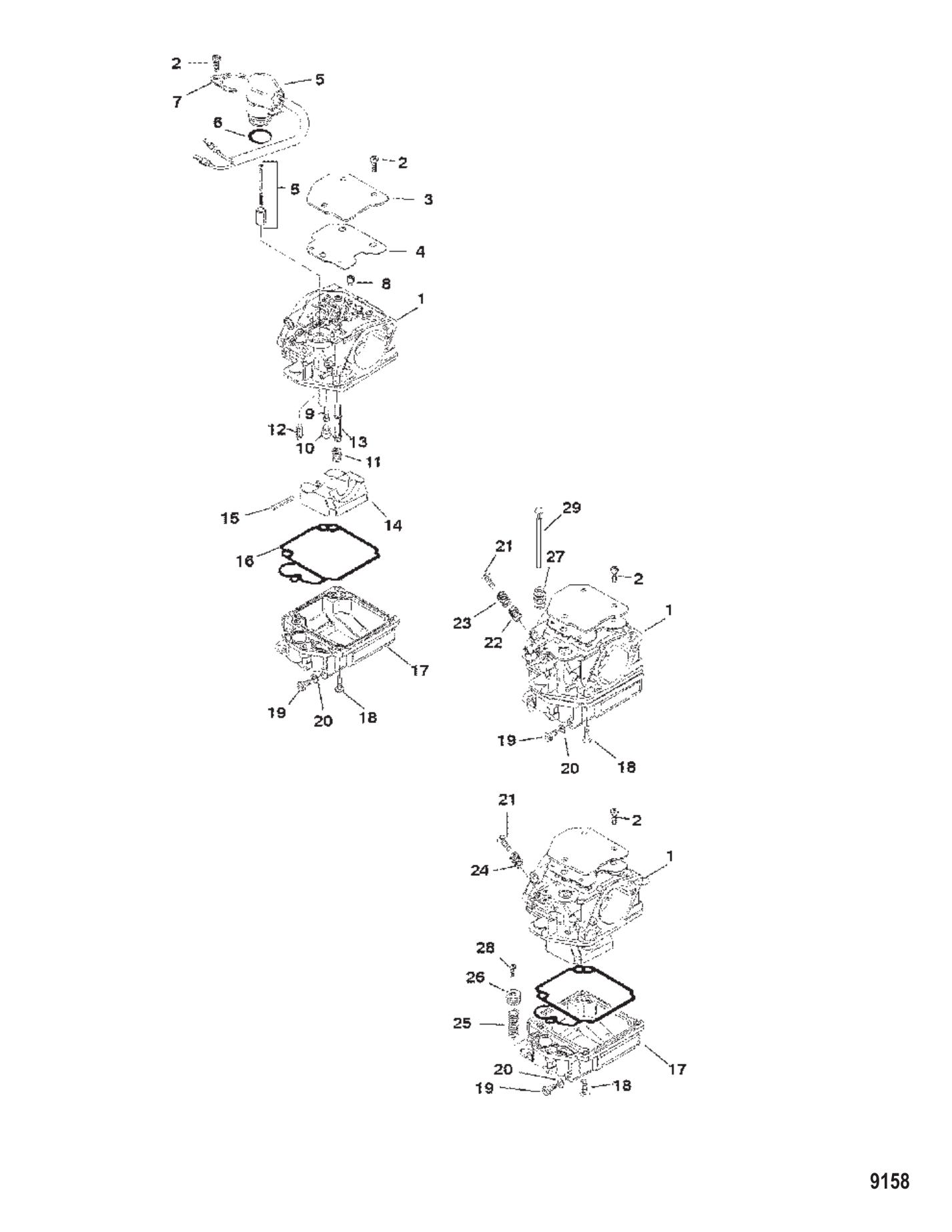 Carburetor (0T178499 & Below)