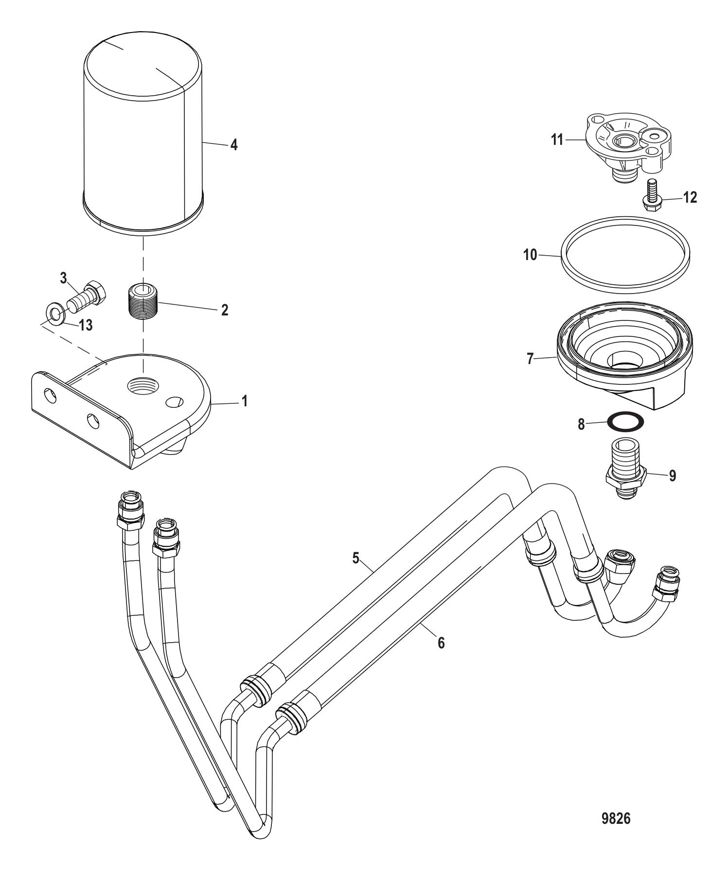 Remote Oil Filter Assembly