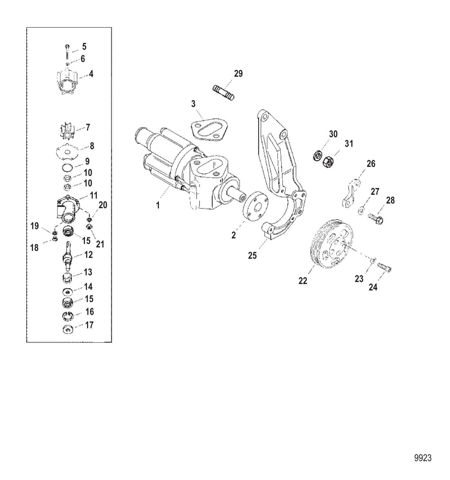 Sea Water Pump Assembly