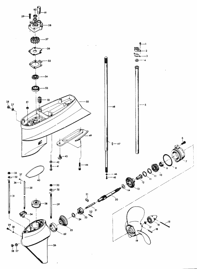 Pin-Shaft Screw// Chrysler Force Mercury QuickSilver F498891