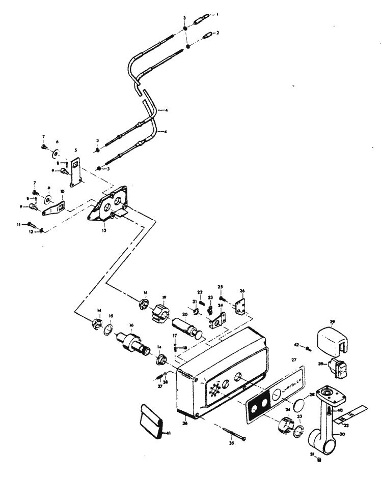 Chrysler 115 HP (1979) Remote Control Parts