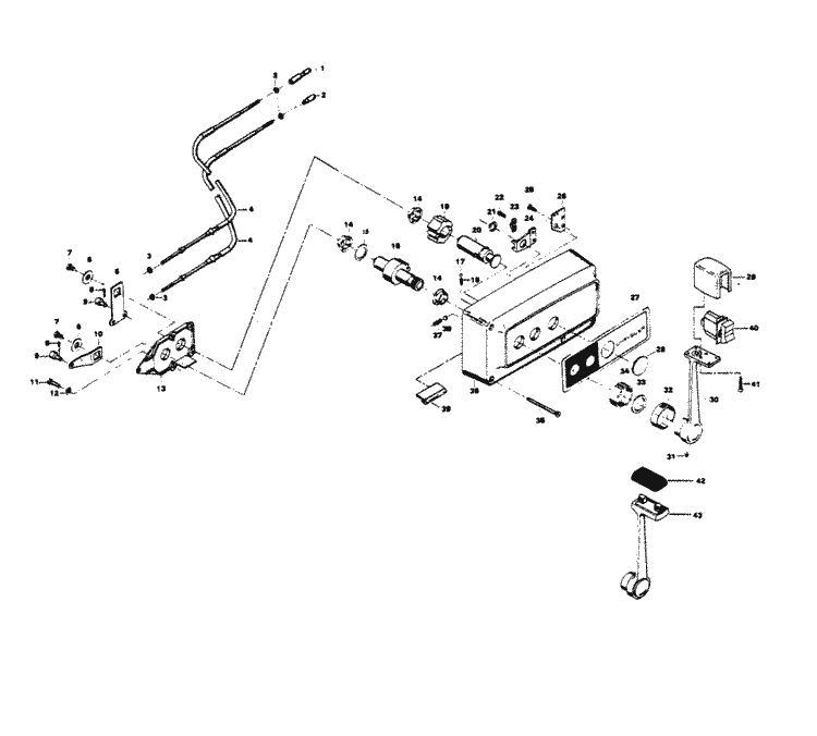 Chrysler 7.5 HP (1981) Remote Control Parts