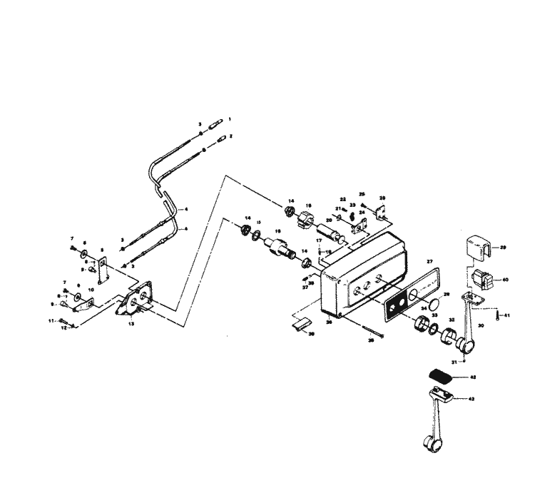 Chrysler 7.5 HP (1982) Remote Control Parts