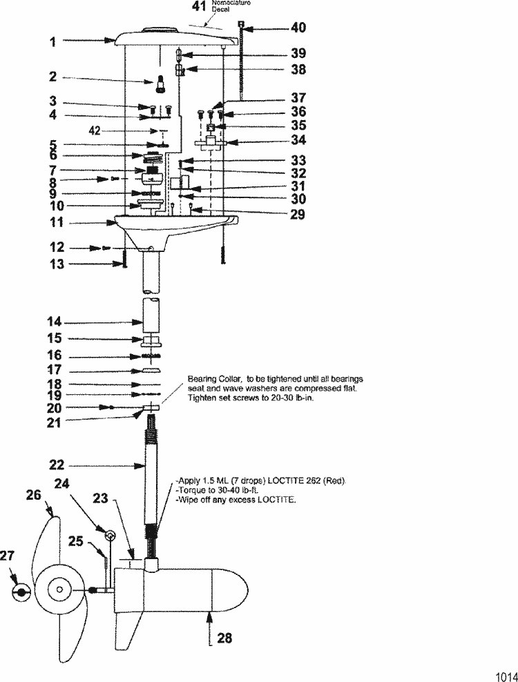 Complete Trolling Motor(Model Te784v) (36 Volt) for Trolling Motor Tour Edition