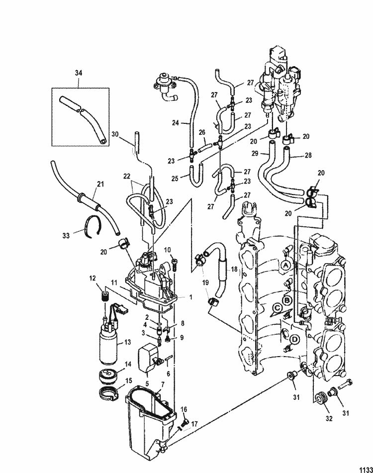 Mercury Outboard 115 Efi Fuel Filter - Best Place to Find ... 75 mercury optimax wiring diagram 