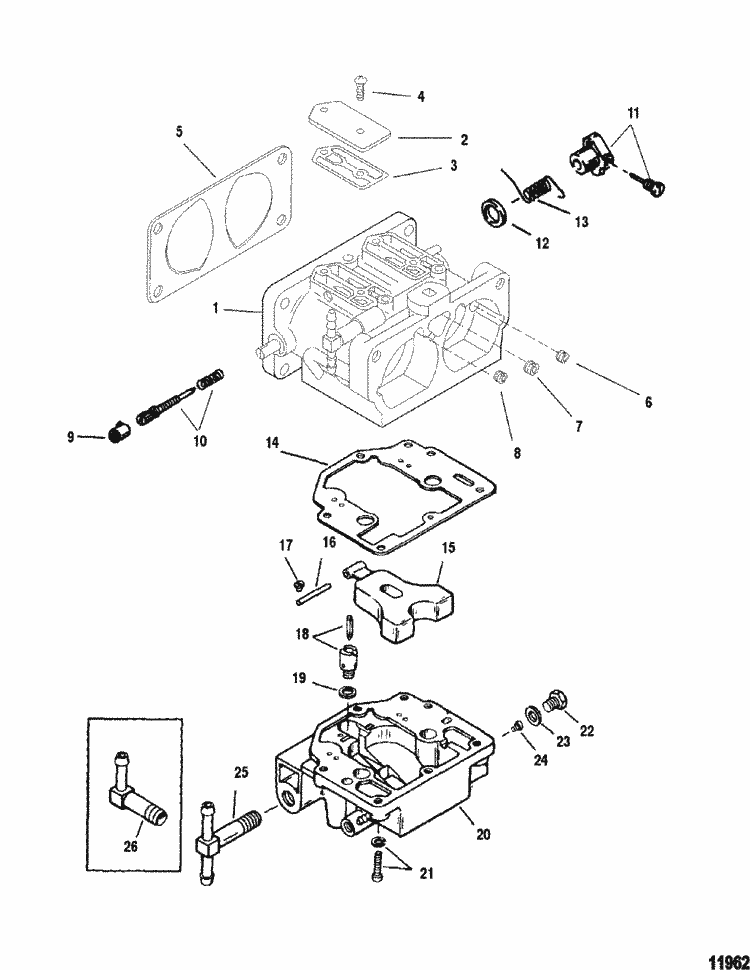 New Mercury Mercruiser Quicksilver OEM Part # 1395-811691 3 REPAIR KIT-CARB