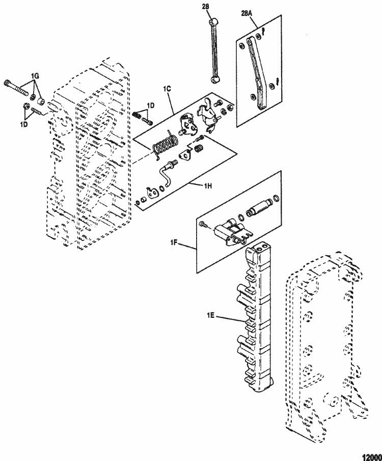 Mercury Marine V-150 HP XRI (EFI) Fuel Management System Parts