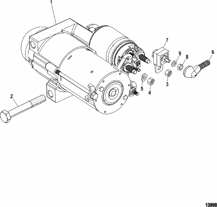 Mercruiser 4 3l Mpi Alpha    Bravo Starter Motor Parts