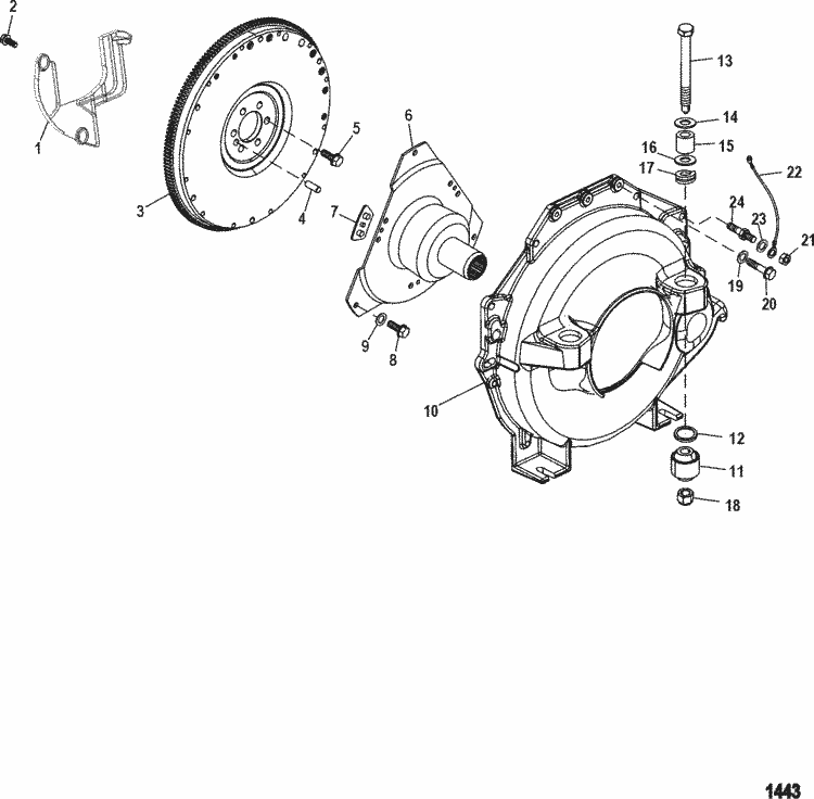 New Mercury Mercruiser Quicksilver Oem Part # 18643A 5 Coupling Assy