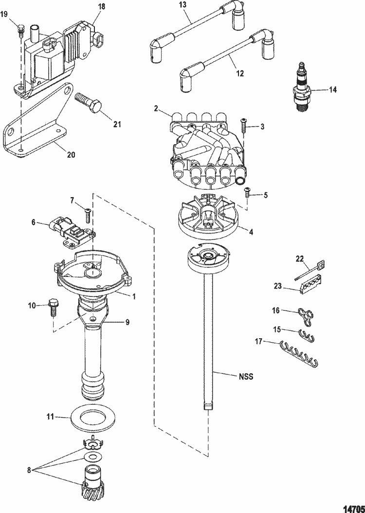 Mercruiser 5.0 Wiring Diagram from www.marineengine.com