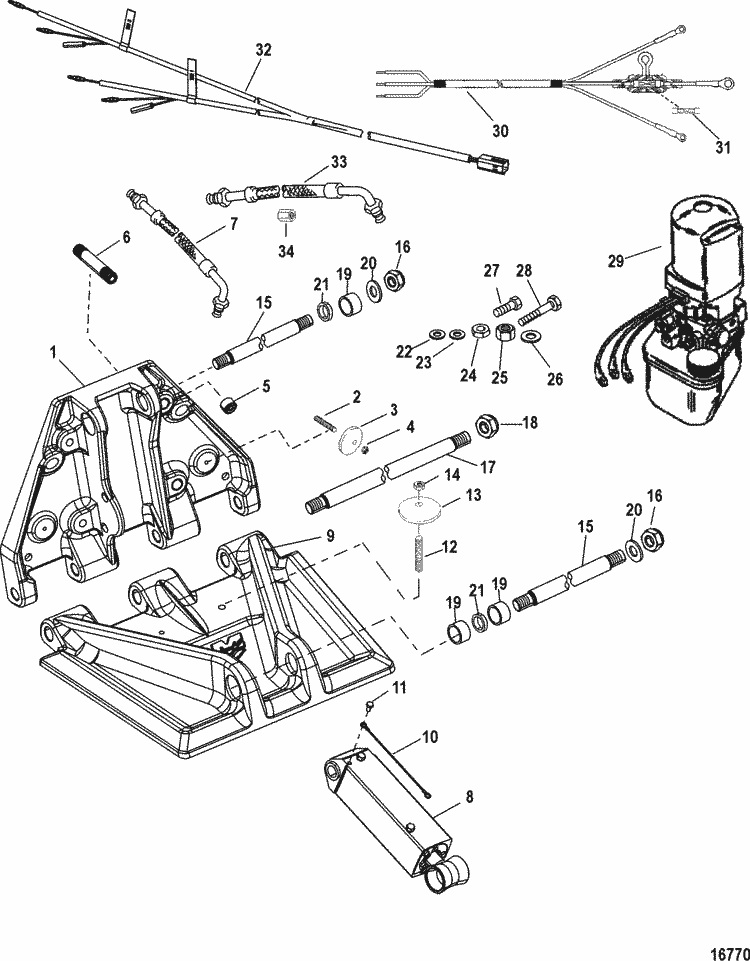 Mercury Marine Trim / Tilt / Lift Systems & Components K ... boat trim tabs wiring diagram 