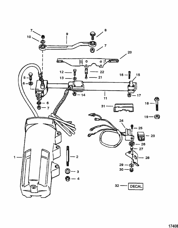 Mercury Marine Steering Systems & Components Power Steering Kit