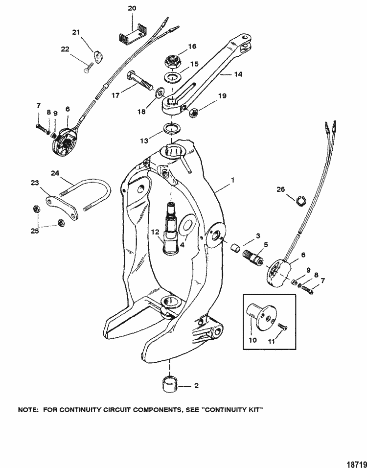 MerCruiser Bravo Two Gimbal Ring & Steering Lever Parts