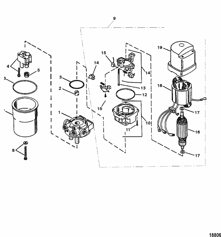 MerCruiser Alpha One SS 1986-1989 Hydraulic Pump Assembly (Iii-iv