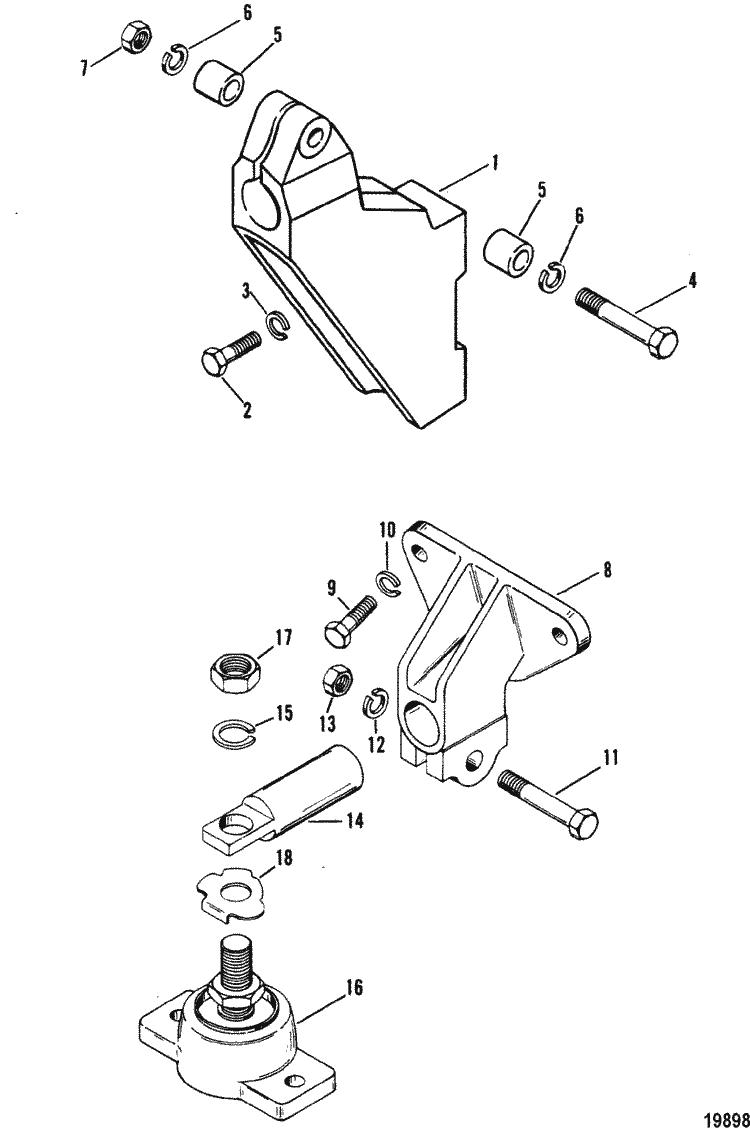 MerCruiser 5.0L MIE (4 Barrel.) GM 305 V8 19871995 Transmission