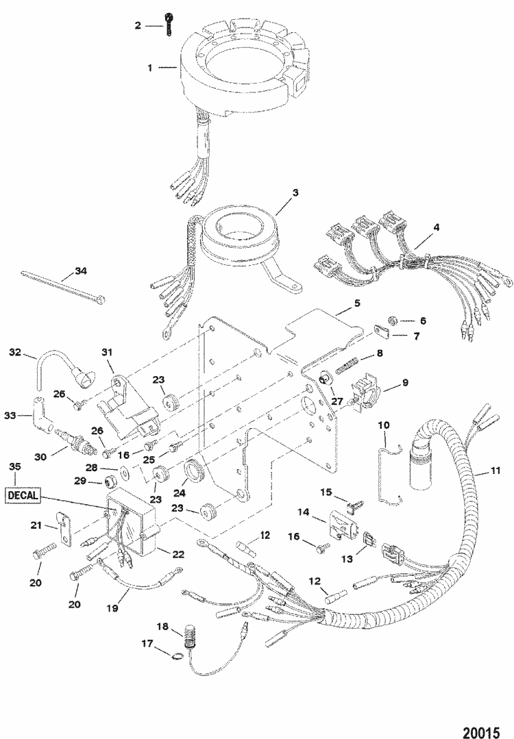Force 120 HP (1997) Electrical Components (Ignition) Parts