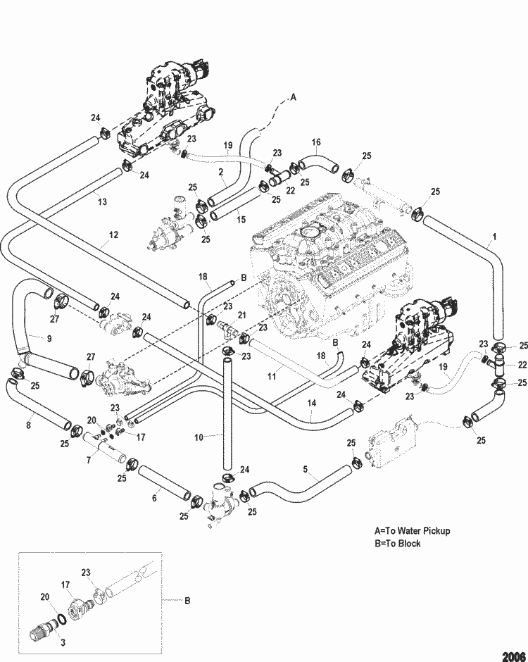 New Mercury Mercruiser Quicksilver Oem Part # 22-862603 Adaptor-Quick Cnt