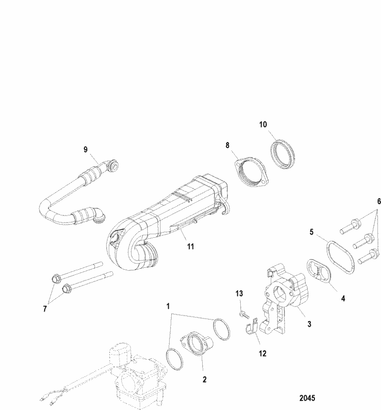 Mercury Marine 25 HP (4Stroke) Intake Parts