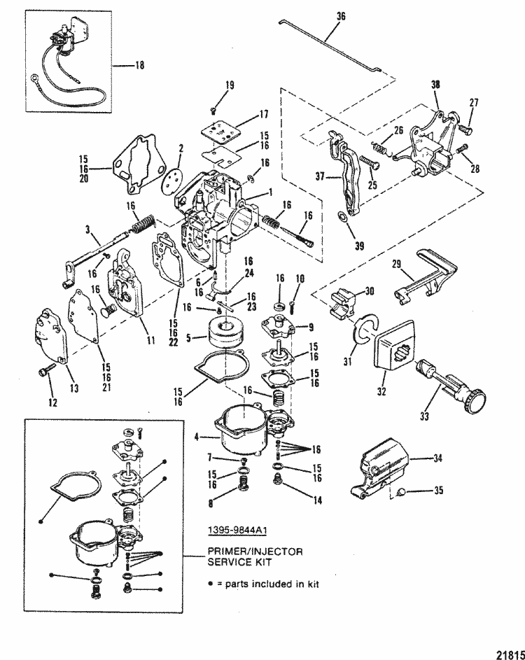 Mercury Marine 20 HP (2 Cylinder) Carburetor (25) Parts 1973 evinrude 6 5 hp wiring diagram 